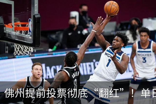 佛州提前投票彻底“翻红”！单日碾压11.2%
