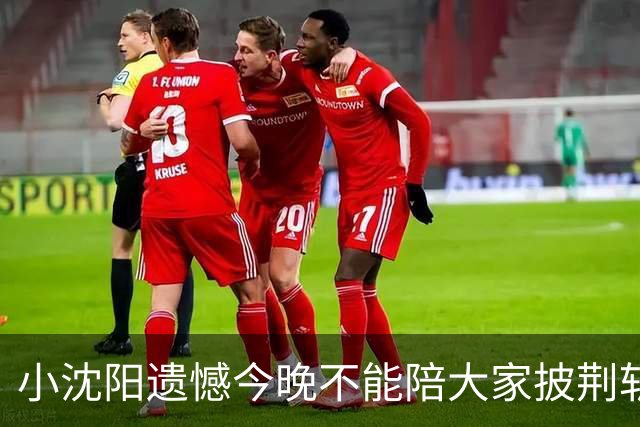 小沈阳遗憾今晚不能陪大家披荆斩棘